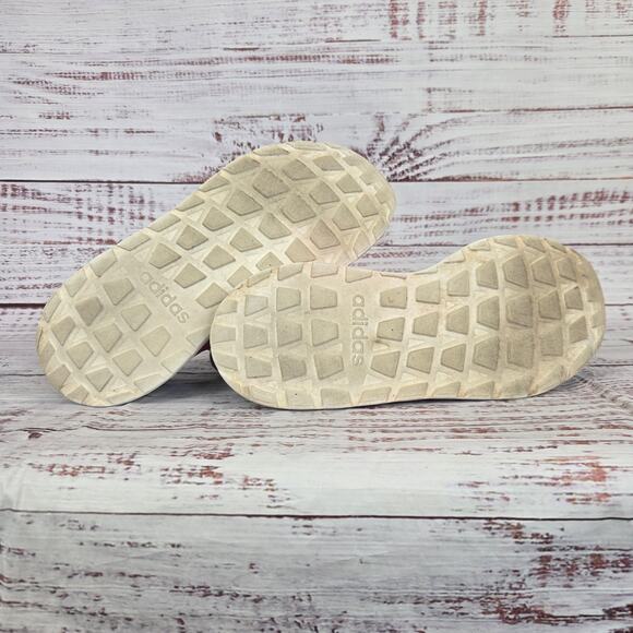 Adidas Womens Questar Flow Running Shoes Sz 8 Gray Pink Stripe Sneakers Comfort - Picture 9 of 9